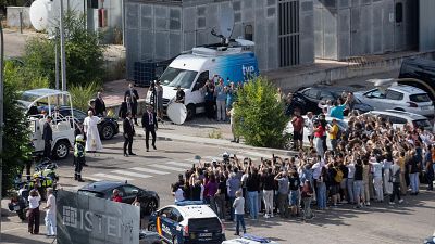 El papa hace una escala en Torrespaña antes de su encuentro en el Movistar Arena