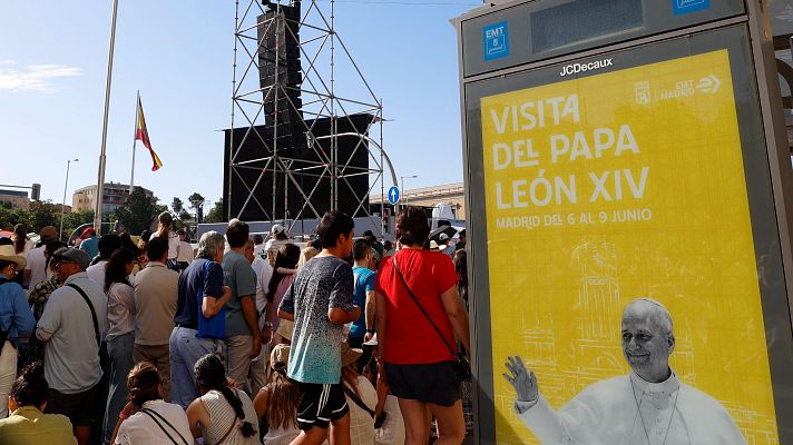 Telediario Fin de Semana - El 'backstage' de la visita del papa León XIV a Madrid