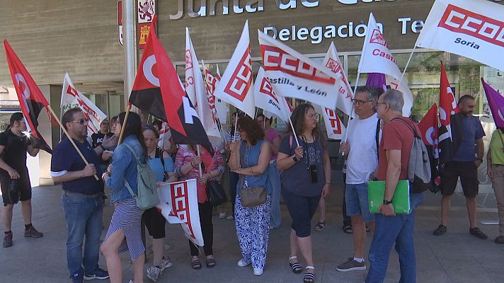 Noticias de Castilla y León - CCOO y CGT se movilizan por la "insostenible" situación antiincendios en Soria