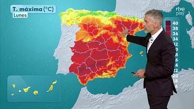 Chubascos fuertes en Teruel y en los Pirineos orientales