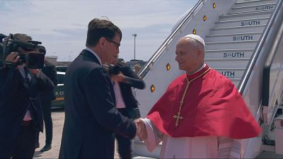 El papa Lleó XIV aterra a Barcelona