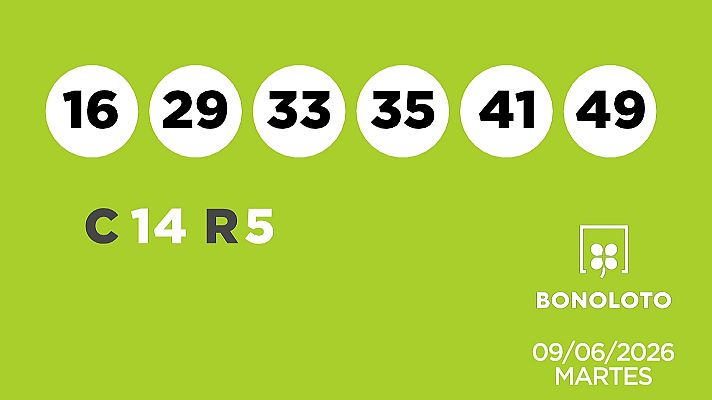 SELAE - Sorteo de la Lotería Bonoloto y Euromillones del 09/06/2026