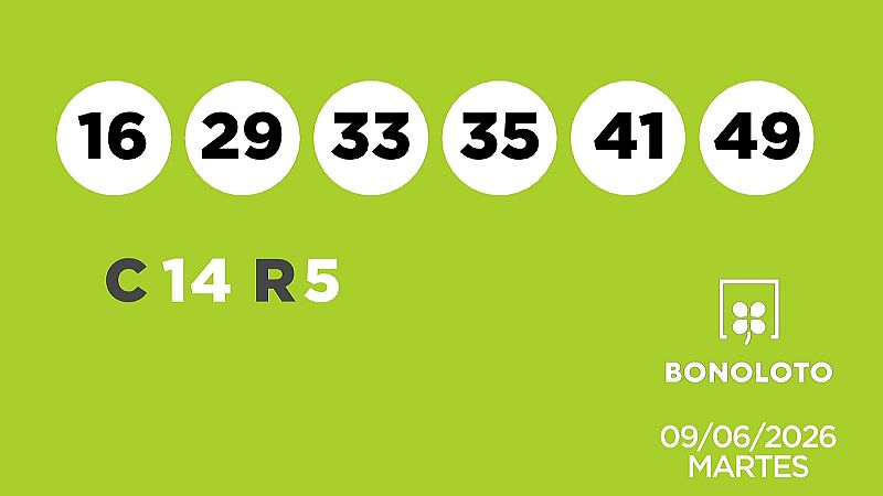 Sorteo de la Lotería Bonoloto y Euromillones del 09/06/2026 - Ver ahora
