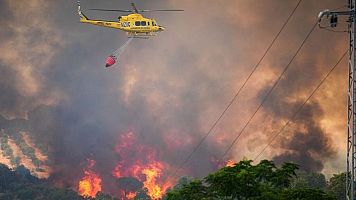 La Junta de Andaluc�a pide ayuda a la UME tras elevar a nivel 2 la emergencia por el incendio en Huelva
