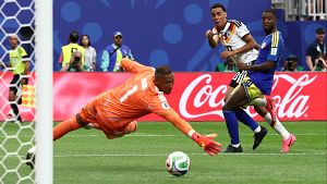 Alemania surfea la 'ola azul' de una digna Curazao y luce m�sculo en su debut en el Mundial