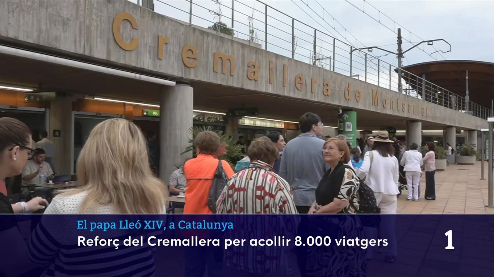 El Cremallera de Montserrat es reforça per acollir els fidels i devots del papa