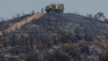 El incendio de Villanueva, Huelva, queda estabilizado tras afectar a m�s de 5.000 hect�reas