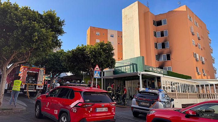  - Mueren dos personas en un incendio en un edificio en Magaluf