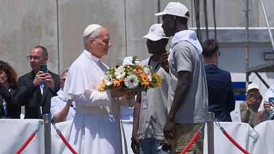El papa pide en Arguinegu�n hacer "examen de conciencia" por el drama migratorio: "La dignidad humana no tiene pasaporte"