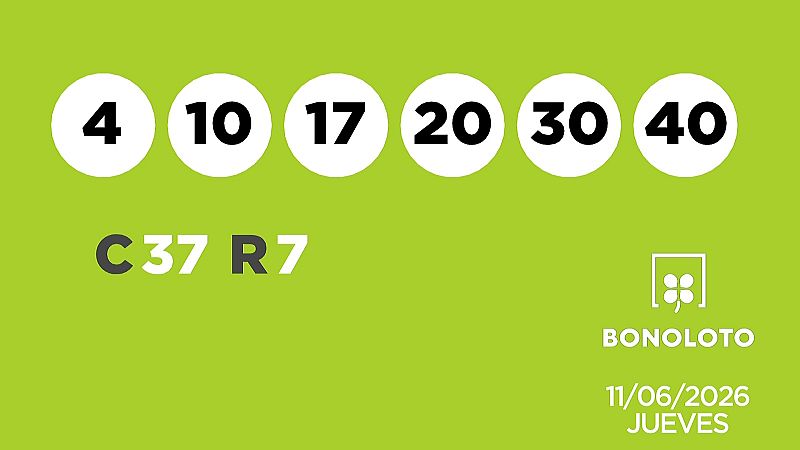 Sorteo de la Lotería Bonoloto del 11/06/2026 - Ver ahora