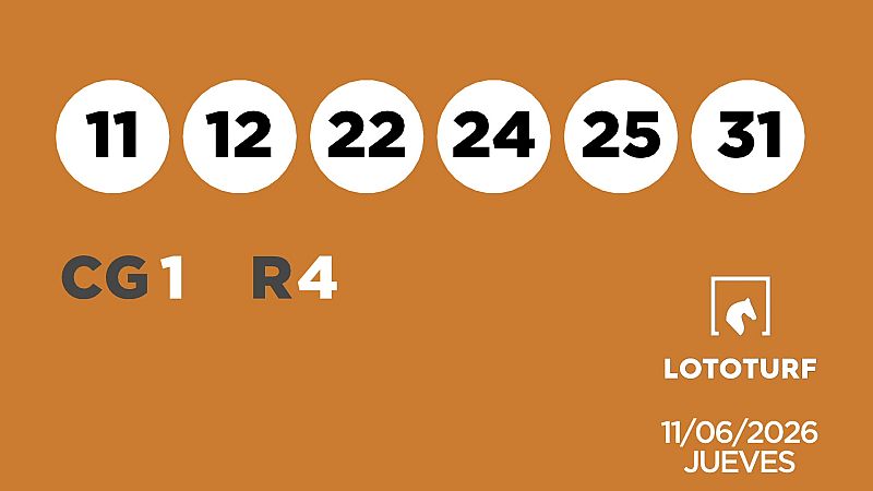 Sorteo de la Lotería Lototurf del 11/06/2026 - Ver ahora
