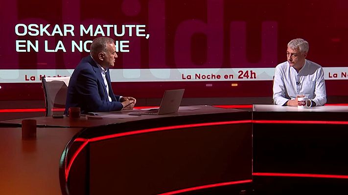 La noche en 24h - Oskar Matute, diputado de EH Bildu, sería "muy grave" si se confirma "lo publicado" sobre Zapatero