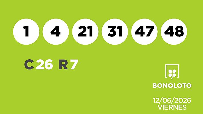 SELAE - Sorteo de la Lotería Bonoloto y Euromillones del 12/06/2026