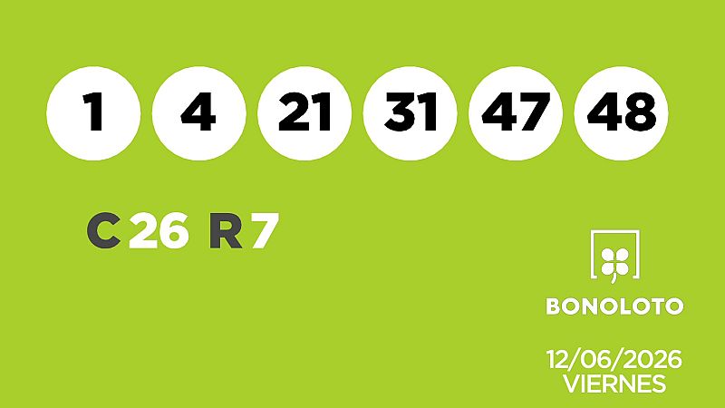 Sorteo de la Lotería Bonoloto y Euromillones del 12/06/2026 - Ver ahora
