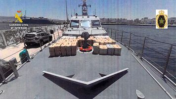 La Guardia Civil y Marruecos incautan un alijo de 4.777 kilos de hachís en el Estrecho de Gibraltar