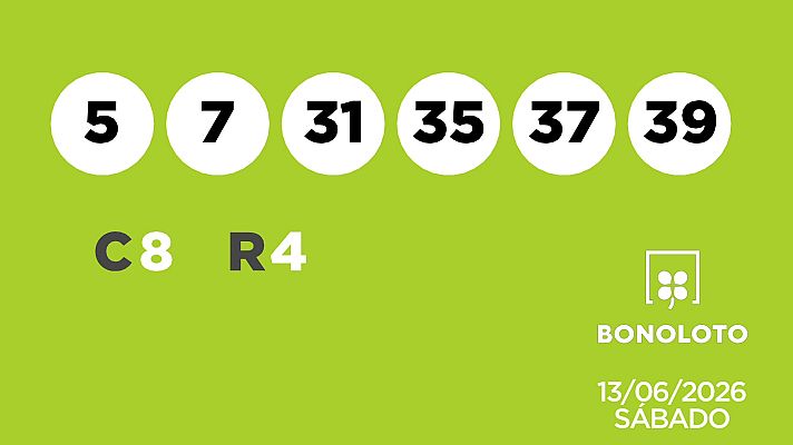SELAE - Sorteo de la Lotería Bonoloto del 13/06/2026