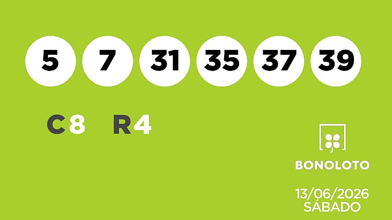 Sorteo de la Lotería Bonoloto del 13/06/2026 - Ver ahora