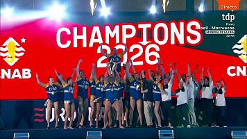 El C.N.A. Barceloneta logra su segunda Liga Europea de waterpolo tras ganar en una apasionante final al Pro Recco (17-16)