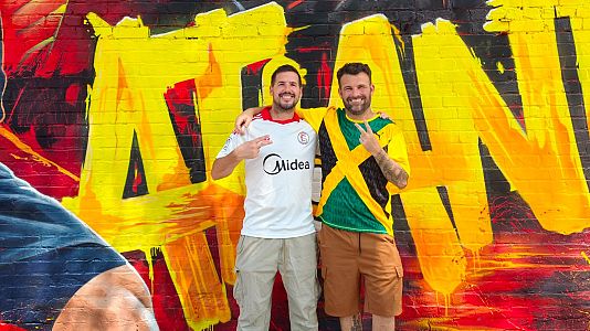 De Andaluc�a a Atlanta para pintar el mural de la Roja en el Mundial
