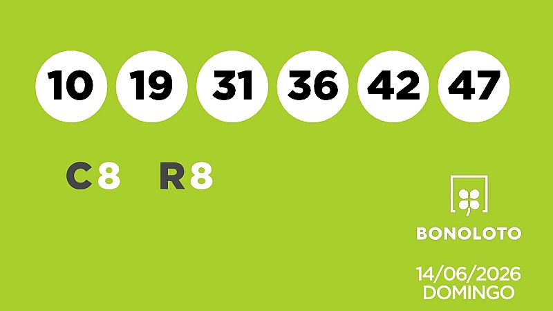 Sorteo de la Lotería Bonoloto del 14/06/2026 - Ver ahora