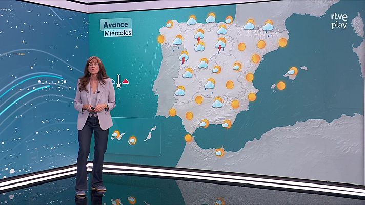 El tiempo - Máximas superiores a 35-36 grados en el valle del Ebro y en la vega del Segura