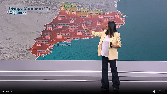 El temps - La calor s'intensifica. Les nits seran càlides i els migdies de ple estiu