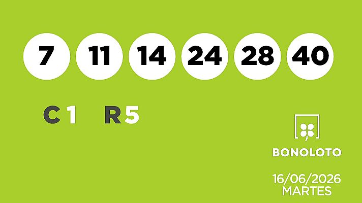 SELAE - Sorteo de la Lotería Bonoloto y Euromillones del 16/06/2026