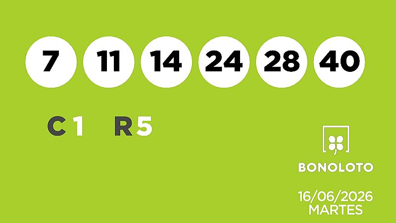 Sorteo de la Lotería Bonoloto y Euromillones del 16/06/2026 - Ver ahora