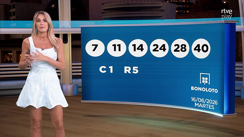 Sorteo de la Bonoloto y Euromillones: 16/06/2026 - Loterías | Ver