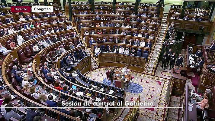 Especiales informativos - Sesión de control al Gobierno