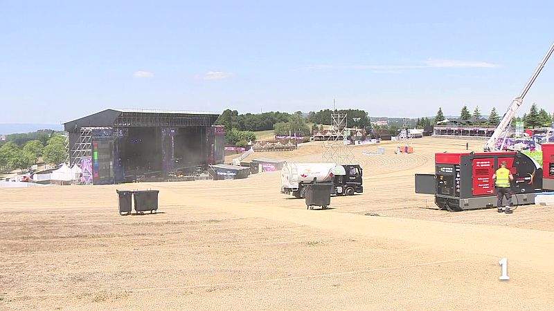 Todo listo no Monte do Gozo para que arranque o festival O Son do Camiño | Vexa