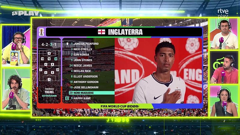 CTA en el Mundial 2026: Inglaterra - Croacia | Ver ahora