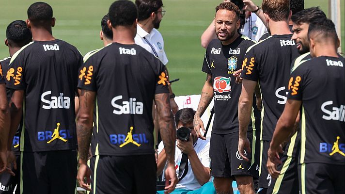 Teledeporte, directo al Mundial - Neymar, duda para el once de Brasil pese a volver a entrenar