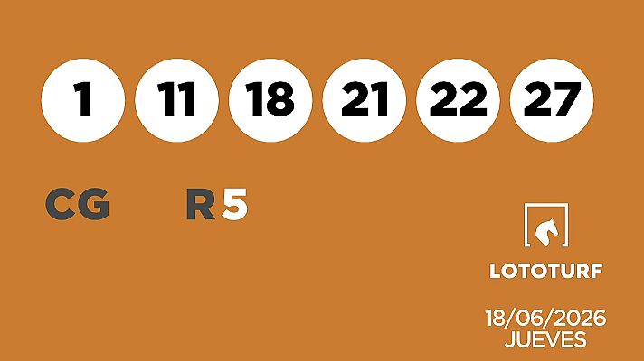 SELAE - Sorteo de Lotería Lototurf: 18/06/2026