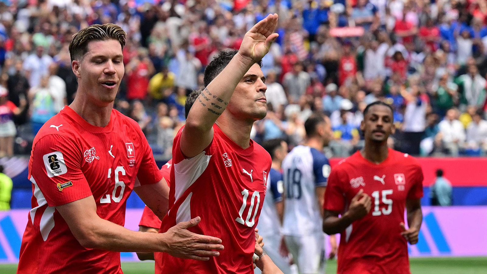 Gol de Granit Xhaka en el Suiza - Bosnia | Mundial 2026 - Copa Mundial de la FIFA 2026 | Ver