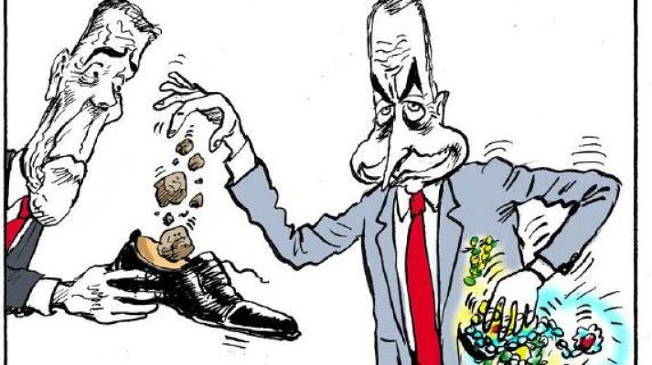 Directo al grano - Piedras en el zapato, la nueva tira de Gallego & Rey