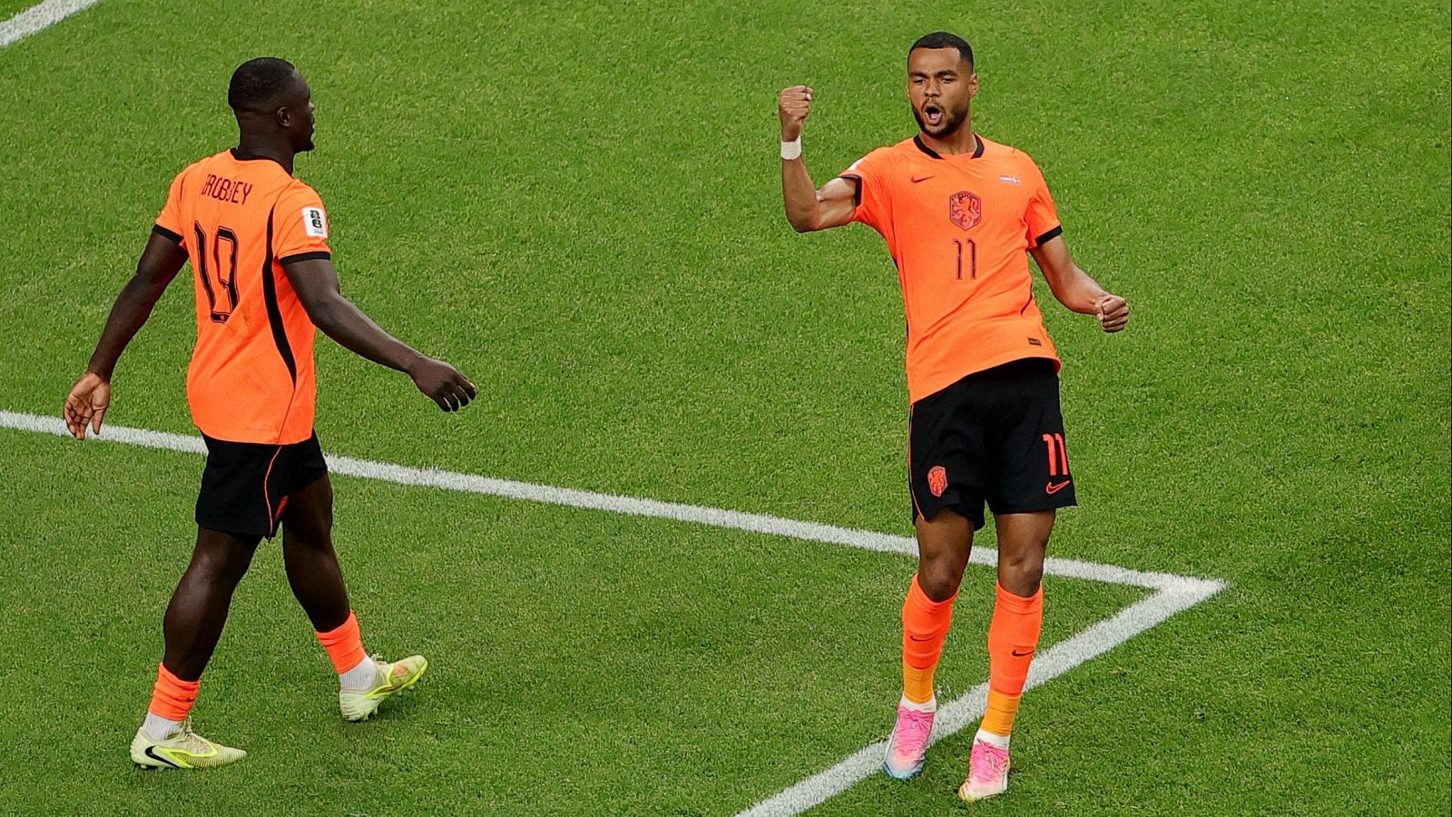 Gol de Cody Gakpo en el partido Países Bajos - Suecia (3-0) | Mundial 2026 | Ver vídeo