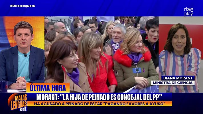 Malas lenguas - Diana Morant, Ministra de Ciencia, en 'Malas Lenguas Noche'