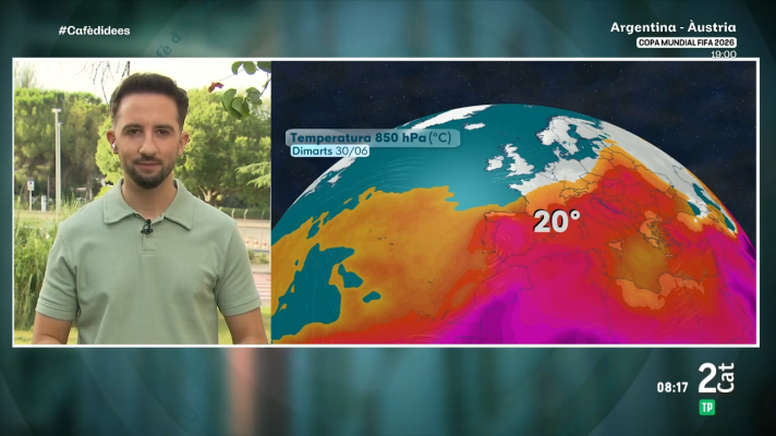 El temps - Pic de l'onada de calor amb més de 40 ºC a molts punts de l'interior