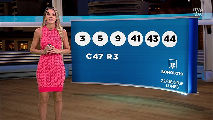 Loterías - Sorteo de la Bonoloto y Primitiva del 22/06/2026