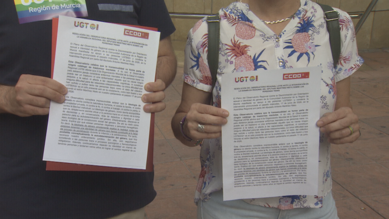 UGT y CCOO han presentado una resolución para condenar las declaraciones del diputado de Vox - Noticias Murcia | Ver