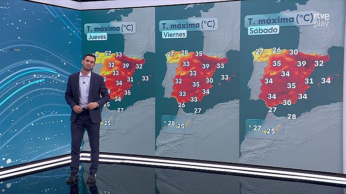 El tiempo - Tormentas y chubascos localmente fuertes en el norte peninsular