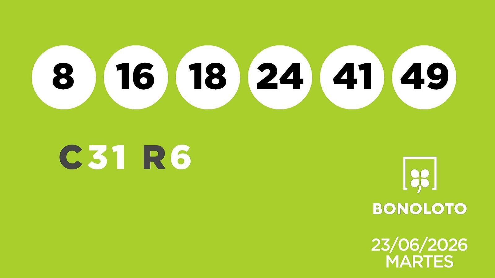 Sorteo de la Lotería Bonoloto y Euromillones del 23/06/2026 - Ver ahora
