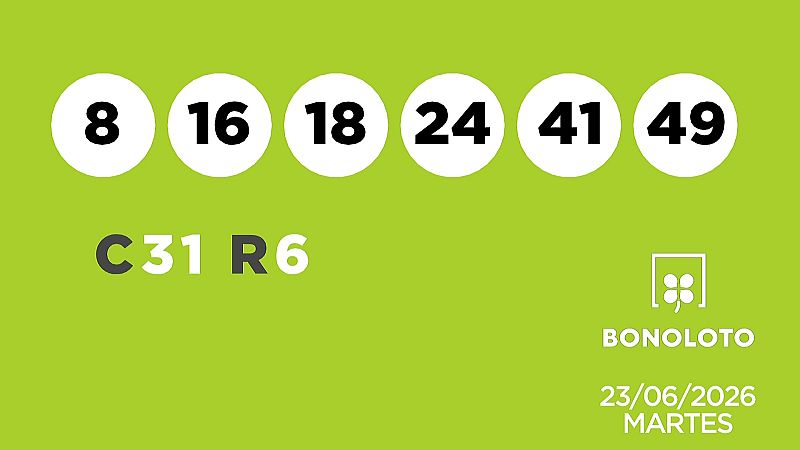 Sorteo de la Lotería Bonoloto y Euromillones del 23/06/2026 - Ver ahora