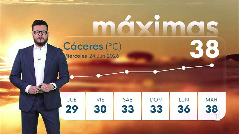 El Tiempo en Extremadura - 24/06/2026 - Ver ahora