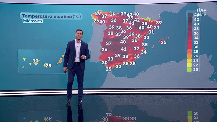 El tiempo - Tormentas y chubascos en montañas de la mitad norte; sin descartarlas en la meseta norte