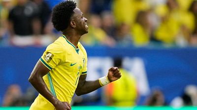 Gol de Vinicius Jr en el minuto 6 del Escocia - Brasil (0-1) | Mundial 2026