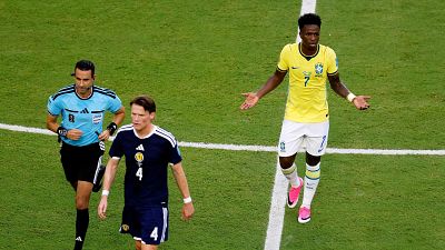 Gol anulado a Vinícius en el partido Escocia - Brasil | Mundial 2026