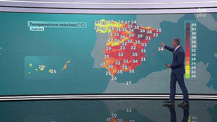 El tiempo - Tormentas y chubascos fuertes en Galicia, el Cantábrico y alto Ebro