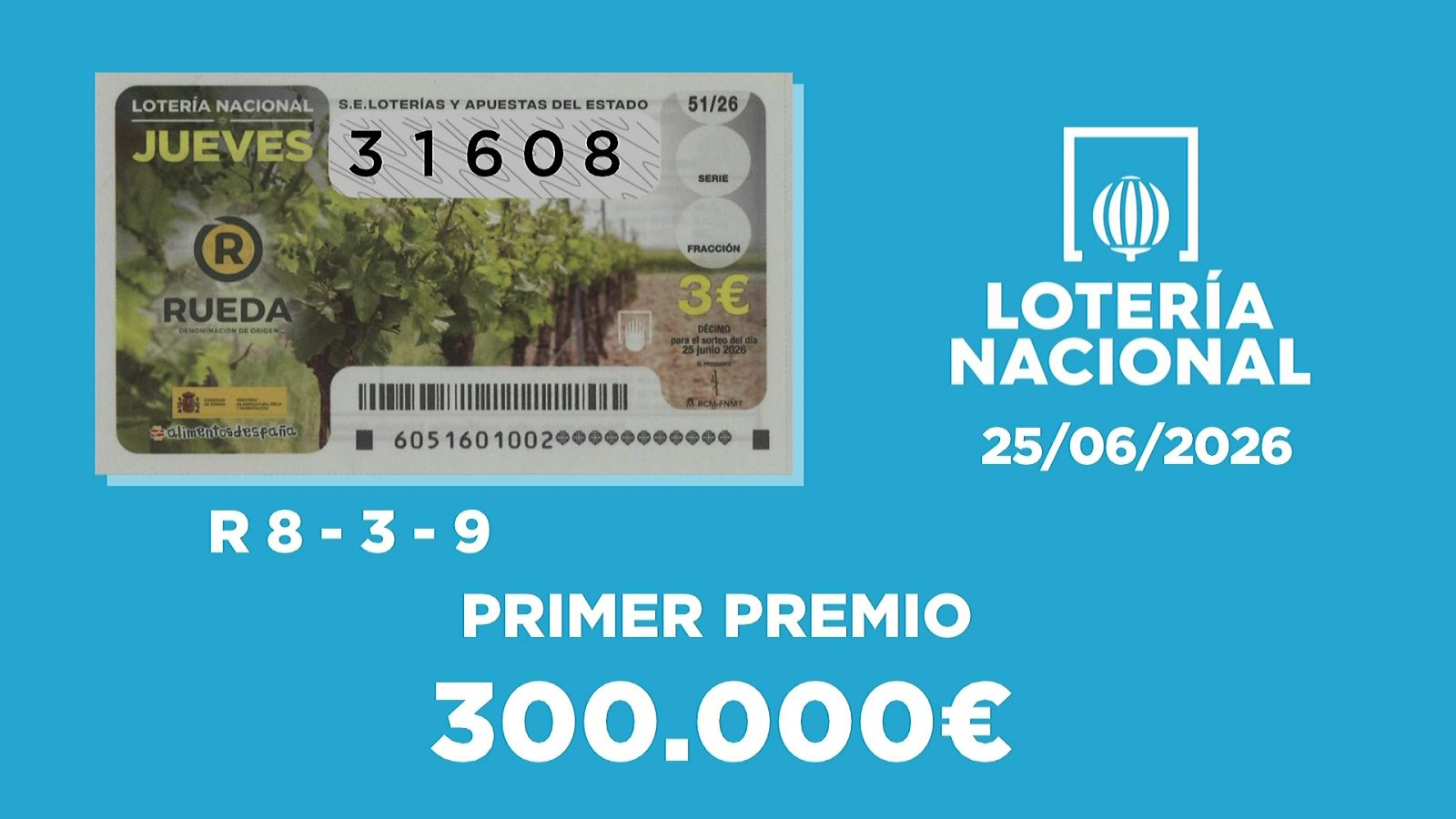Sorteo de la Lotería Nacional del 25/06/2026 - Ver ahora